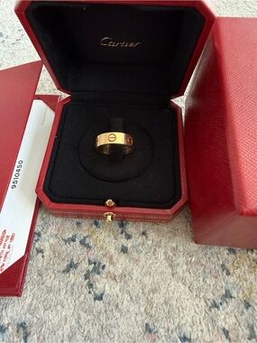 Authentic Cartier Yellow Gold Love Ring Classic 5.5mm